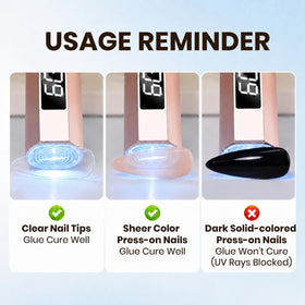 Beetles Nail Glue application process demonstration