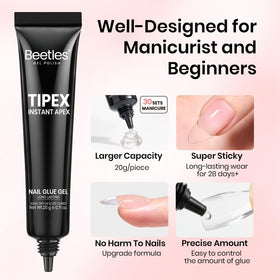 beetles Nail Glue Gel application process