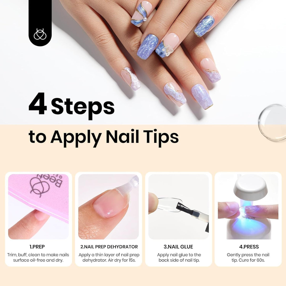 beetles nail glue kit with accessories