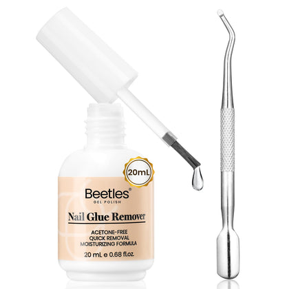 beetles Nail Glue Remover 20ml bottle front view