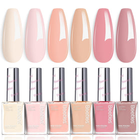 Beetles Nail Polish Set Vanilla Cloud 6 shades front view