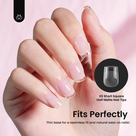beetles nail tips half-matte inner surface close-up