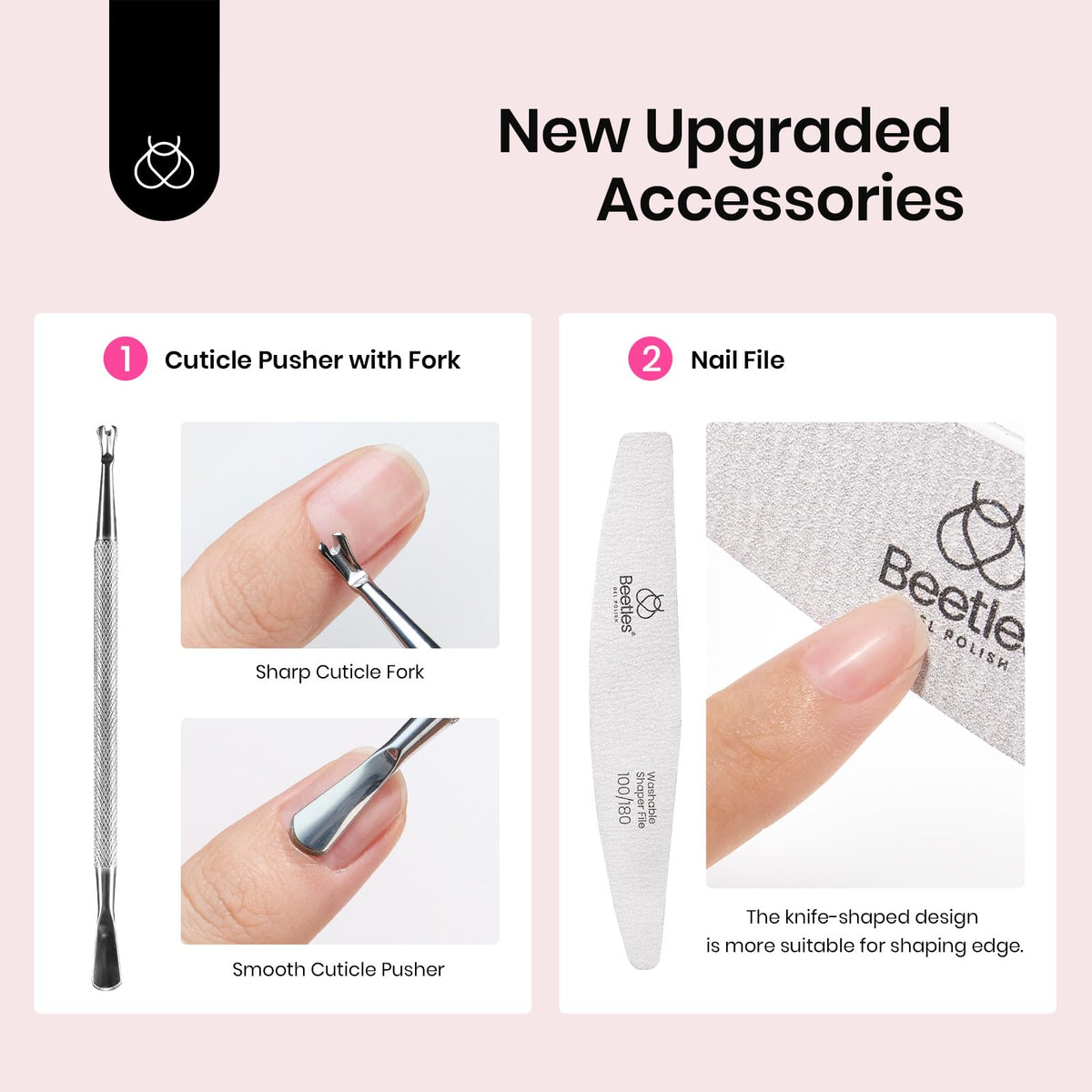 beetles Nail Wipes in packaging