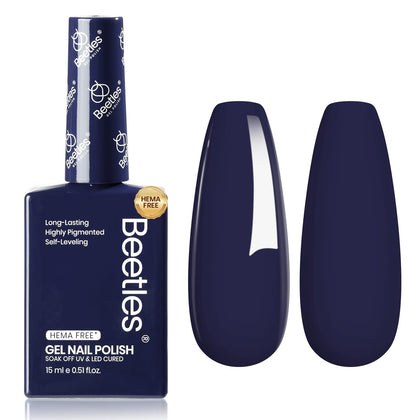beetles Navy Blue Gel Polish 15ML front view