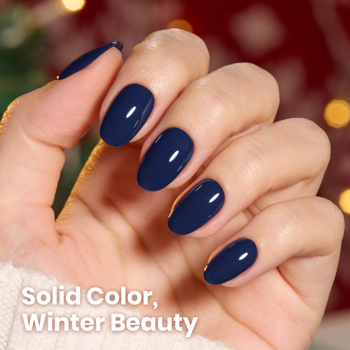 beetles Navy Blue Gel Polish with base and top coat