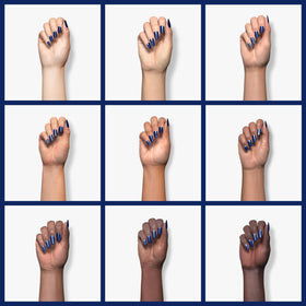 beetles Navy Eclipse Blue Gel Nail Polish 15ML on nails