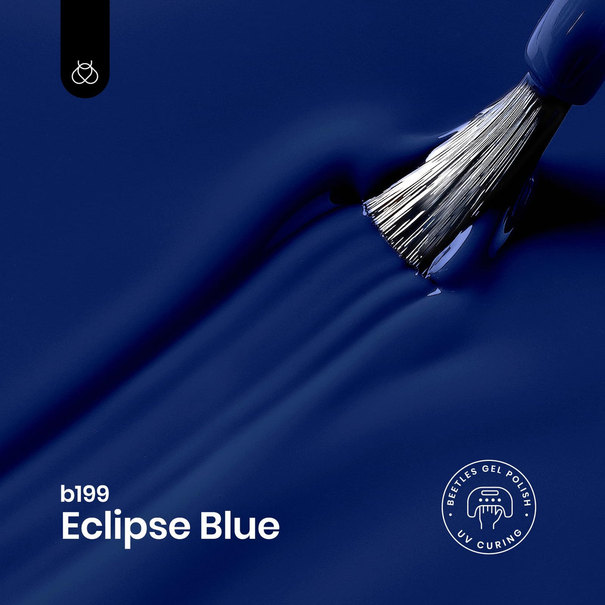 beetles Navy Eclipse Blue Gel Nail Polish 15ML with LED lamp