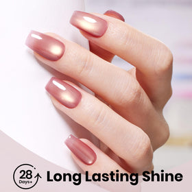 beetles Pink Cat Eye Gel Nail Polish 15ML in packaging