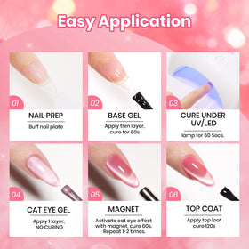 beetles Pink Cat Eye Gel Nail Polish 15ML lifestyle scene