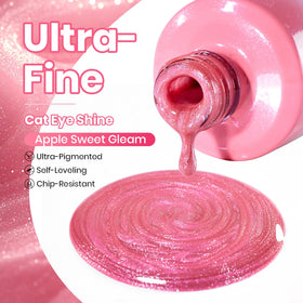 beetles Pink Cat Eye Gel Nail Polish 15ML with UV lamp