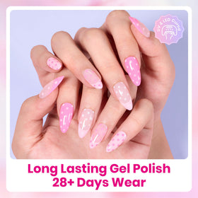 beetles Pink Gel Nail Polish Bright Pink shade bottle