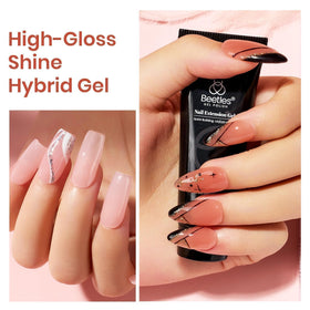 beetles Poly Nail Gel Kit in use on nails