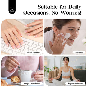 Beetles Press On Nail Kit with all accessories laid out