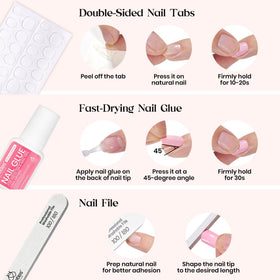beetles Press On Nails Kit Caramel Drift lifestyle scene with nails applied