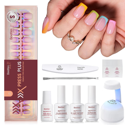 Beetles Press On Nails Kit contents including 224 press on nails and tools