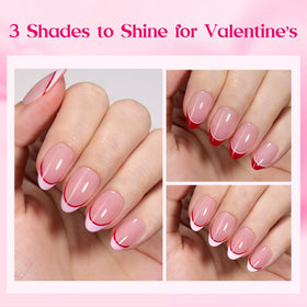 beetles Press On Nails Romantic Dream set showing three colours