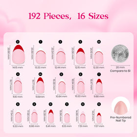 beetles Press On Nails Romantic Dream with nail art accessories