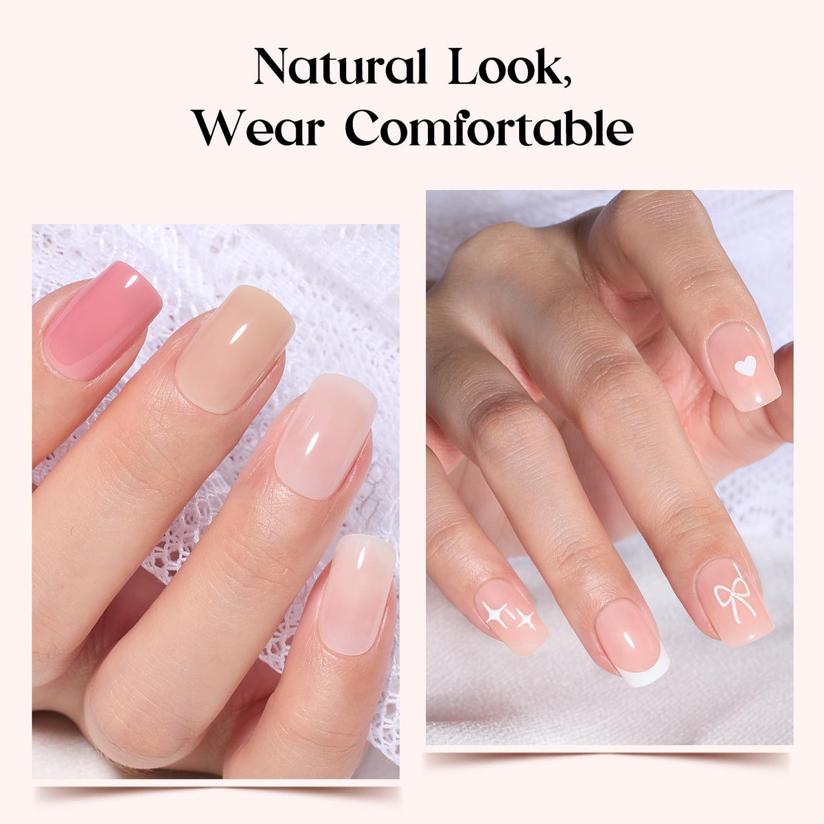 beetles Press On Nails with glitter designs and nail stickers