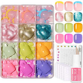 beetles Press On ToeNails Kit 360Pcs with various colours