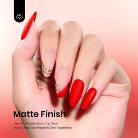 Beetles Red Gel Polish 15ml packaging details