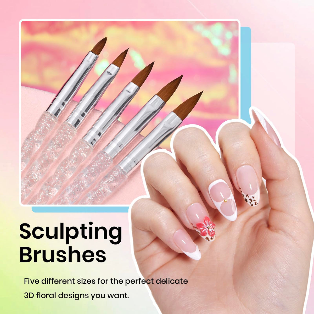 beetles sculpting brushes with ergonomic handles