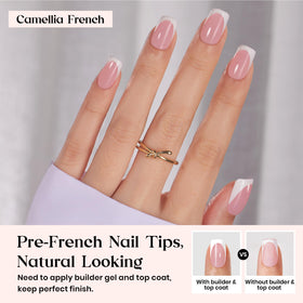 beetles short press on nails in classic pink colour