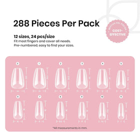 beetles Soft Gel Nail Tips in packaging displaying 12 sizes