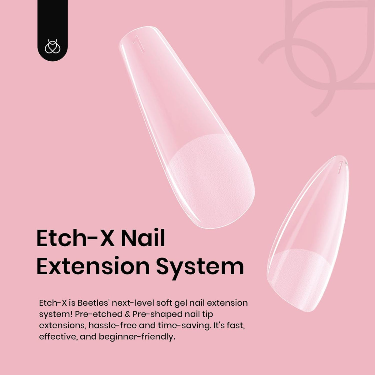 beetles Soft Gel Nail Tips in use on nails with gel polish