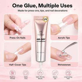 beetles Super Strong Nail Glue with press-on nails