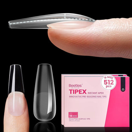 beetles Tipex Instant Apex Nail Tips 512pcs front view