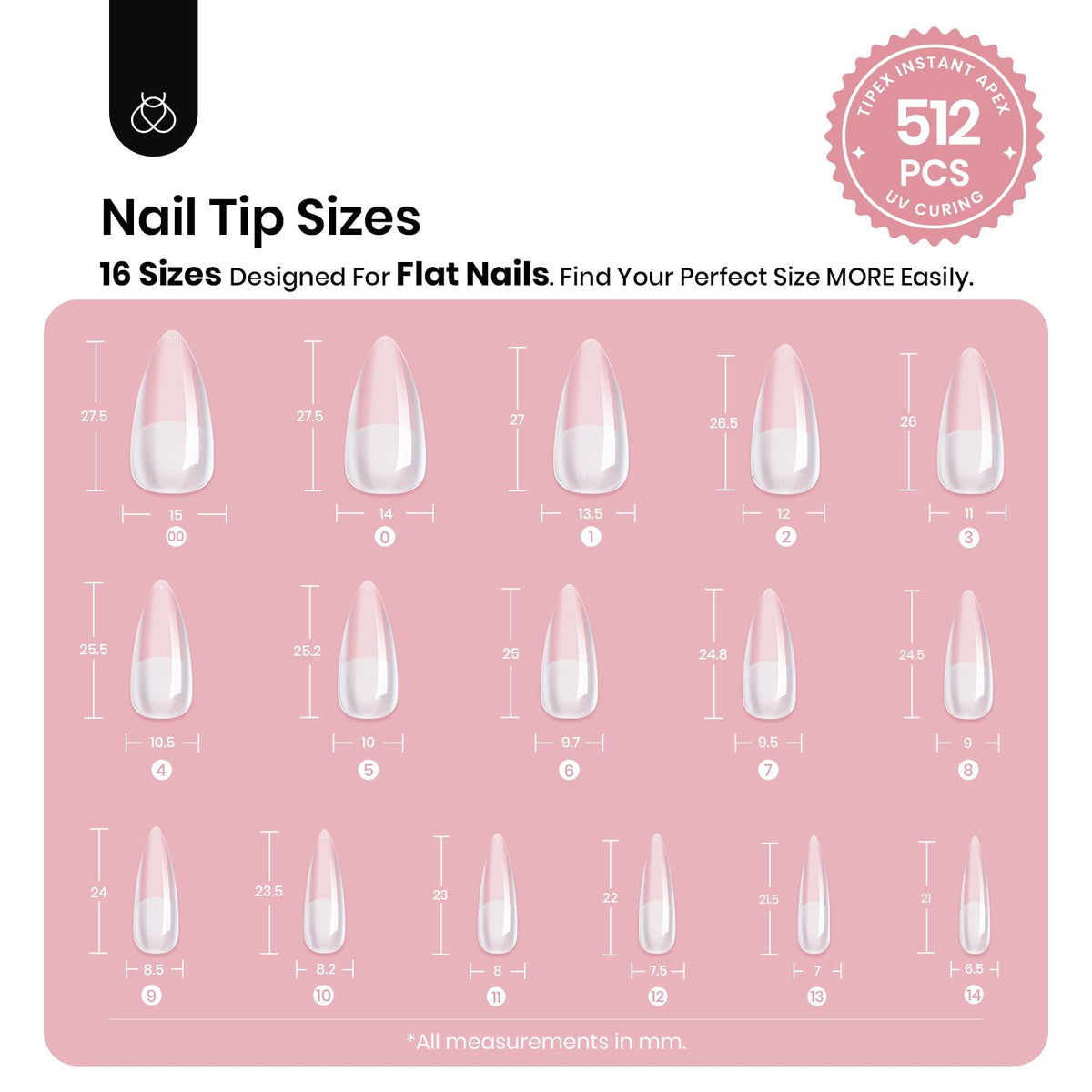 beetles Tipex Instant Apex Nail Tips in use on nails