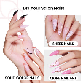 beetles Tipex Instant Apex Nail Tips showing various sizes