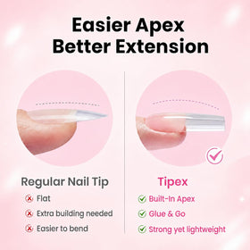 Beetles Tipex nail tips kit with all tools laid out