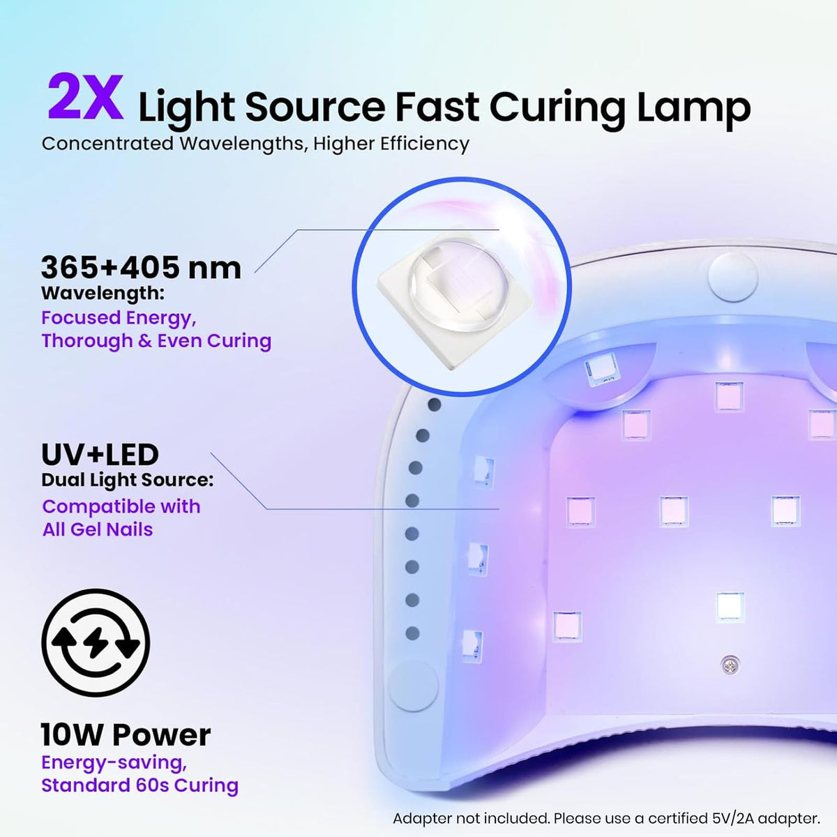 beetles UV/LED Nail Lamp included in the kit