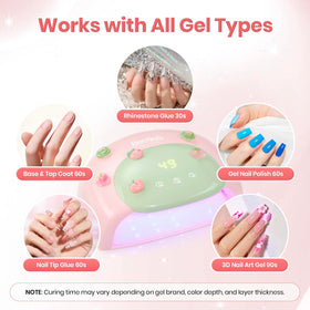 beetles UV Nail Lamp Candy Pink gift-ready packaging