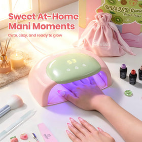 beetles UV Nail Lamp Candy Pink with 3D charms