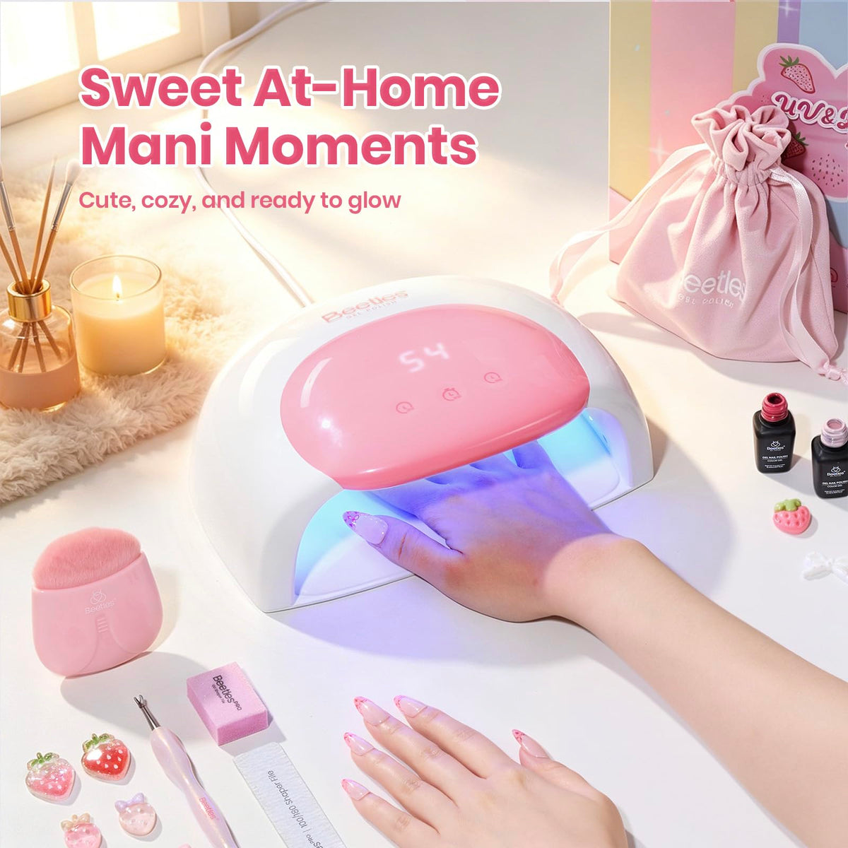 beetles UV Nail Lamp packaging in gift-ready box