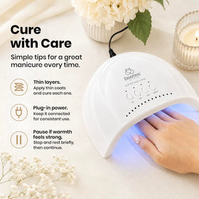 beetles UV Nail Lamp with gel polish bottles