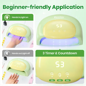 beetles UV Nail Lamp with removable base for easy cleaning