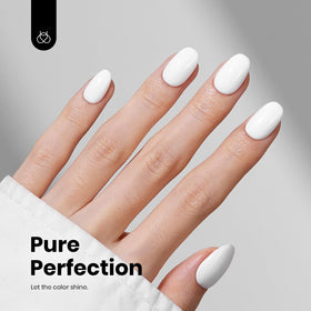 beetles White Gel Polish with UV lamp for curing