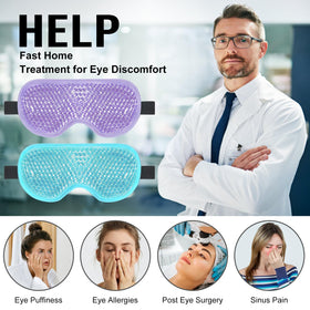 BeeVines Gel Eye Mask showing dual-sided design