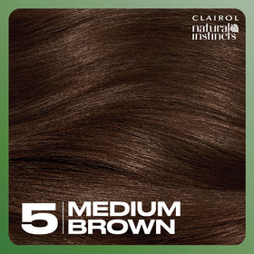 Before and after hair colour results using Clairol Natural Instincts
