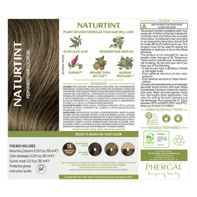 Before and after hair colour results using Naturtint 7A