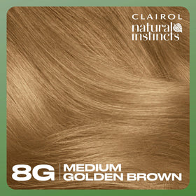 Before and after hair colour using Clairol Natural Instincts