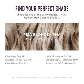 Before and after hair colour using Madison Reed