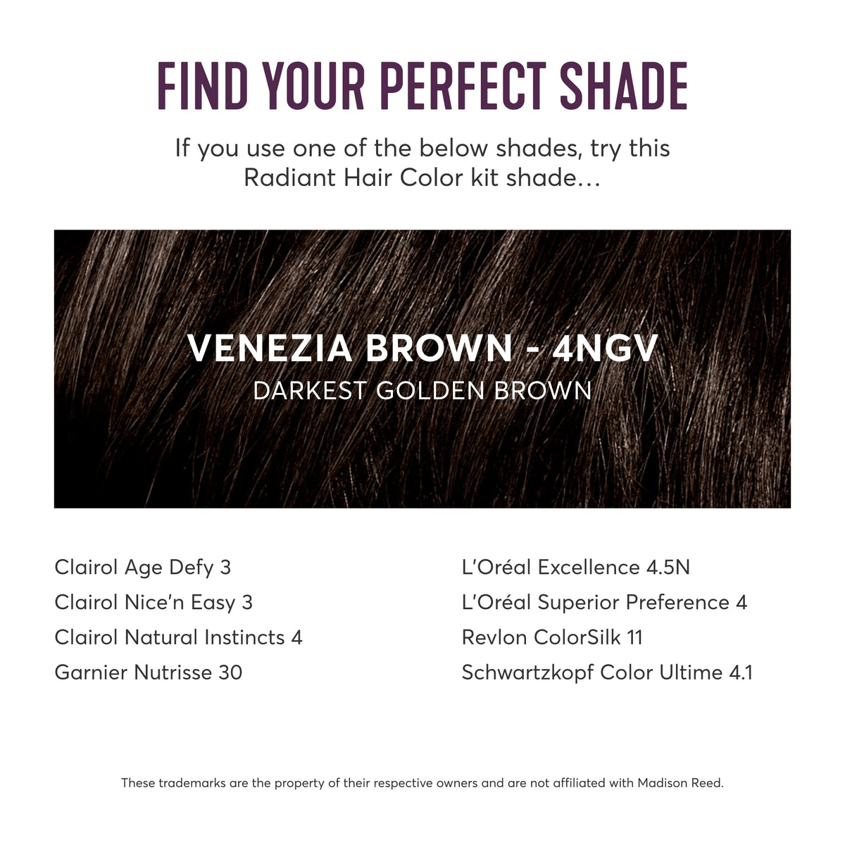 Before and after hair colour using Madison Reed