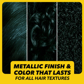 Before and after hair colour with Got2B Metallics