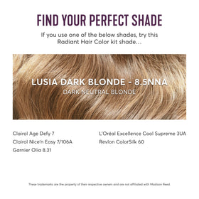 Before and after results of Madison Reed hair colour