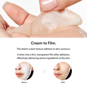 Before and after results of using Abib Dark Spot Mask