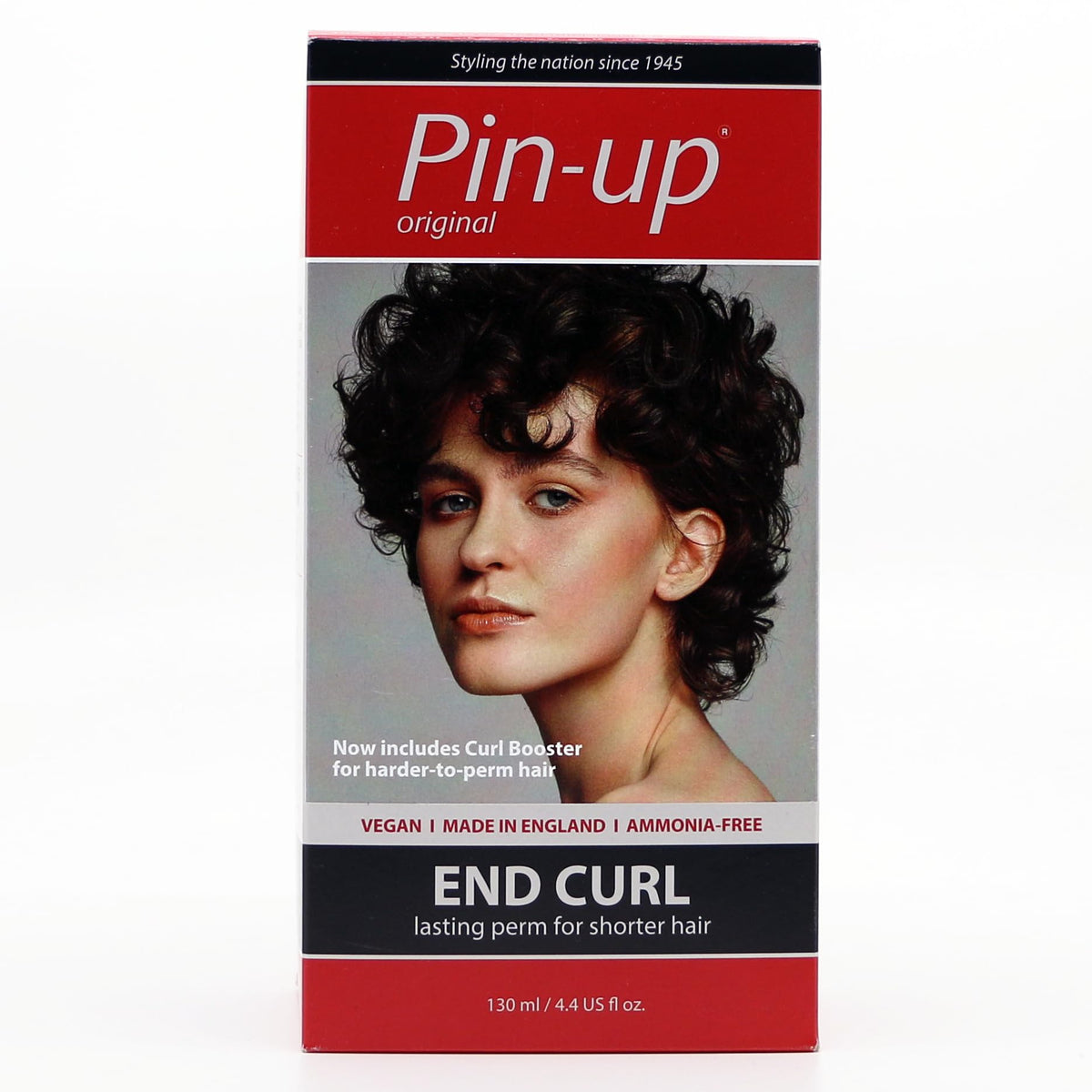 Before and after results of using Pin-up Original End Curl Home Perm Kit